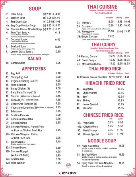 TAKEOUT MENU PAGE 1 • New Asian Bistro