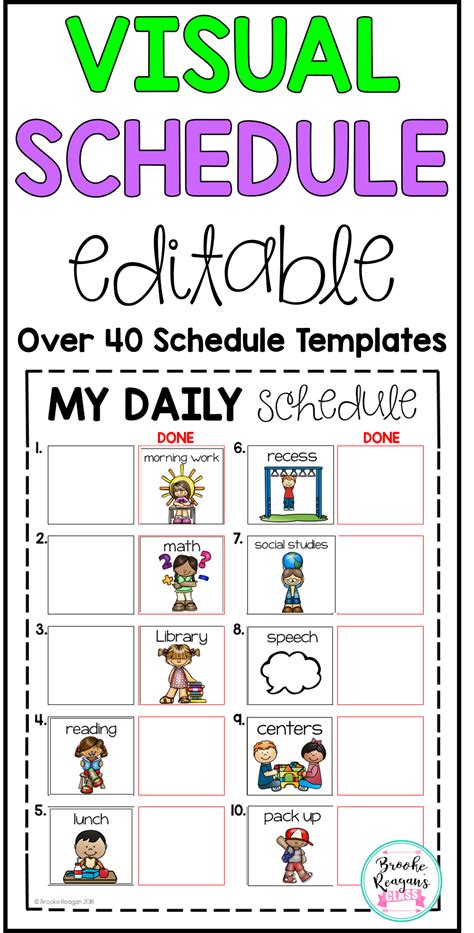 Visual Schedule Free Printable