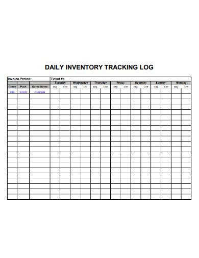 FREE 10+ Daily Inventory Samples in MS Word | Google Docs | Google ...