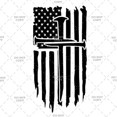 American Flag Cross Digital Download svg, Png, Jpg, Pdf - Etsy