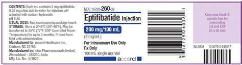 Order Eptifibatide (Eptifibatide) 0.75 mg/mL INJECTION, SOLUTION online ...