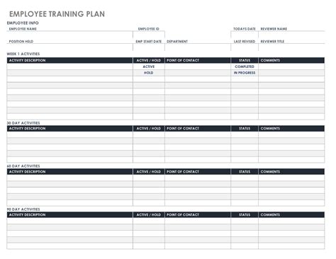 Training Log Template Excel