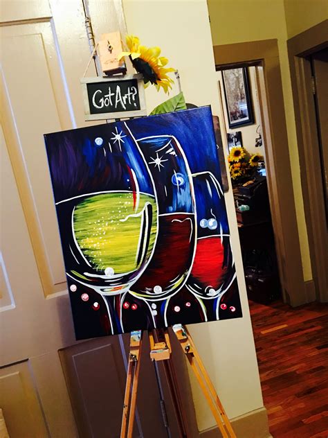 Pin by Beata Dawi on Wine paint party | Wine painting, Wine and paint ...