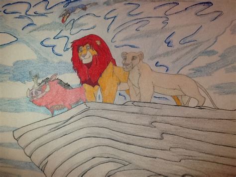 Atop pride rock - The Lion King Fan Art (36426138) - Fanpop