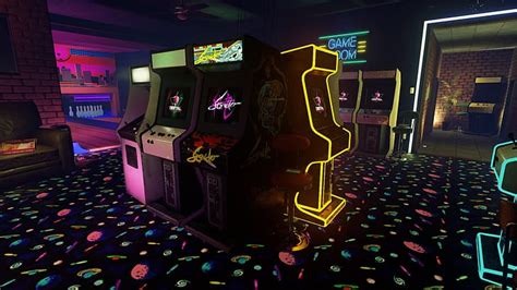 HD wallpaper: arcade, videogame, lights, Gamer, room, bowling, retro ...