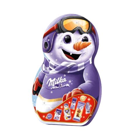 Milka Snowman Advent Calendar German Christmas Milka Chocolate Mix 2022 - 236g / 8.3 oz ...