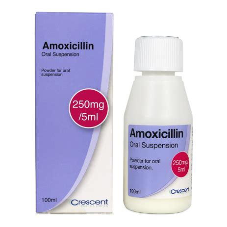 Amoxicillin 250mg/5ml Oral Suspension – Crescent Pharma