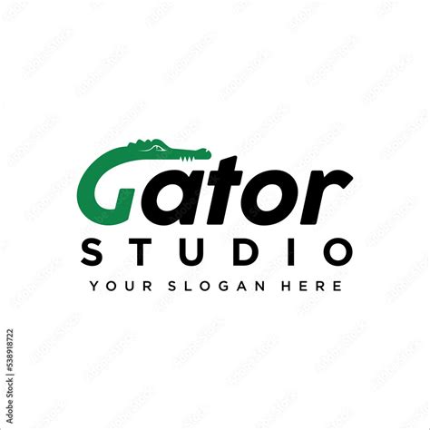 gator Typography logo design vector Stock Vector | Adobe Stock