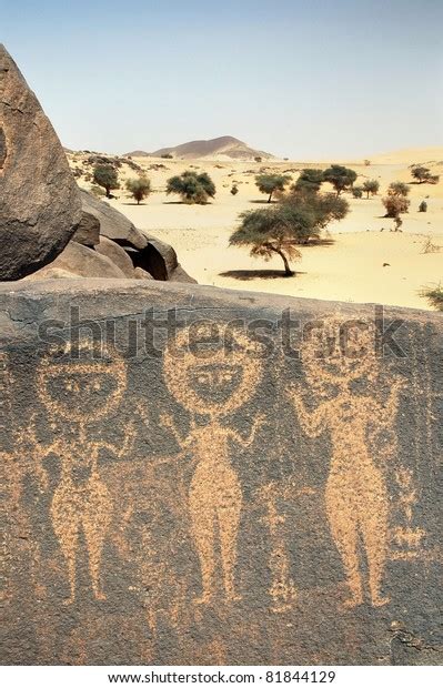 Ancient Rock Art Sahara Desert Niger Stock Photo (Edit Now) 81844129