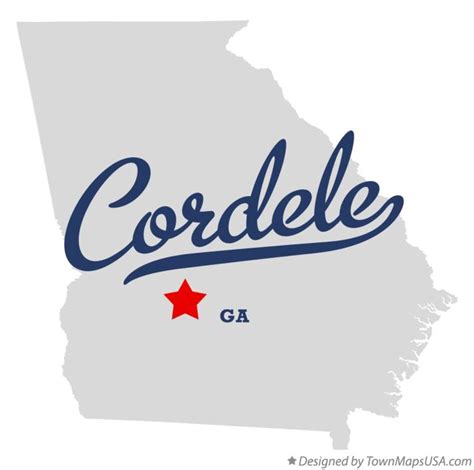 Map of Cordele, GA, Georgia