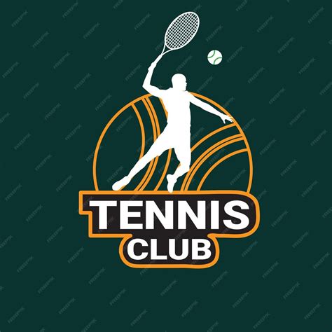 Premium Vector | Tennis club logo