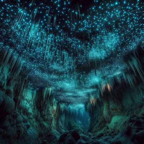 Premium Photo | Waitomo Glowworm Caves