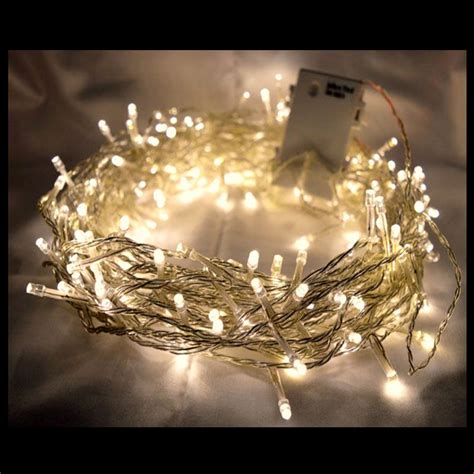 10m LED Warm White Battery Lights | Festive Lights