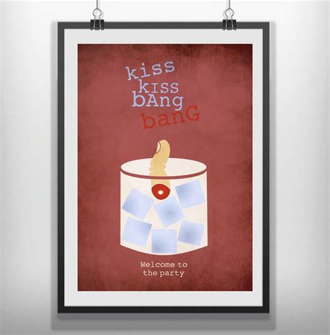 Kiss Kiss Bang Bang Movie Poster Minimalist - Etsy