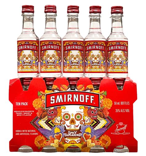 Smirnoff Spicy Tamarind Vodka Mini Shots (10 Pack Of 50ML ...