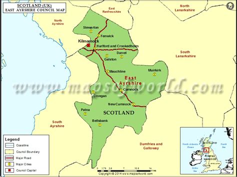 East Ayrshire Council Map - Arleen Natalina