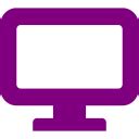 Purple desktop icon - Free purple desktop icons