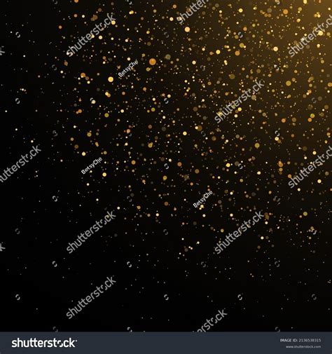 Glitter Texture On Black Background Sparkling Stock Vector (Royalty ...