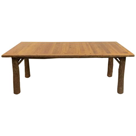 American Rustic Old Hickory Dining Table For Sale at 1stDibs