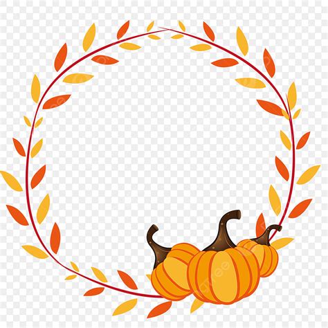 Autumn Vines Clipart Transparent Background, Pumpkin Vine Autumn Leaf ...