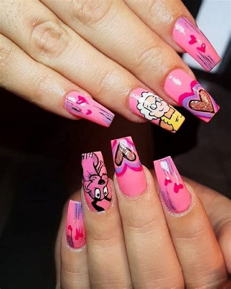 25 Cutesy Cartoon Nail Art for Reminiscing Childhood