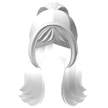 High Ponytail w Bangs in White's Code & Price - RblxTrade