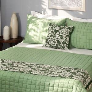 SAGE GREEN Cotton Quilt With 2 Coordinated Pillow Cases Sizes - Etsy