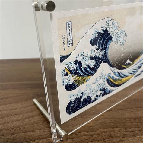 Compact Real Wood block Print / Great Wave – Traditional Crafts Japan