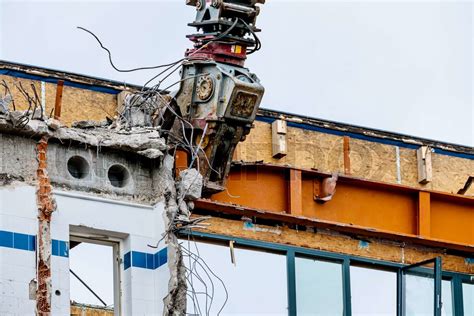 demolition of an office building | Stock image | Colourbox