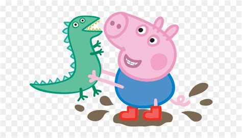 Peppa Pig George And Dinosaur Free Transparent Png Clipart Images