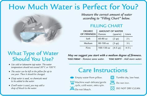 Filling Instructions | Chiroflow Professional Premium Waterbase Pillow