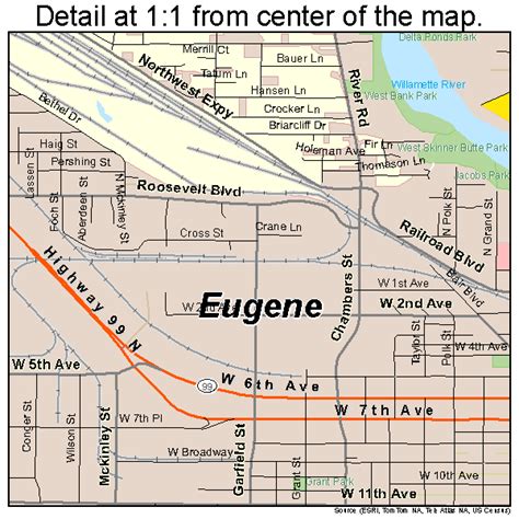 Eugene Oregon Street Map 4123850