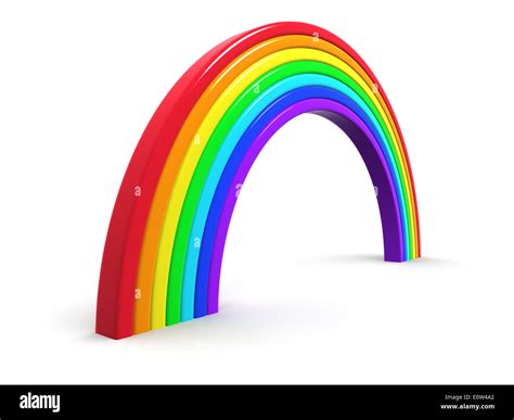 3d Rainbow arch Stock Photo - Alamy