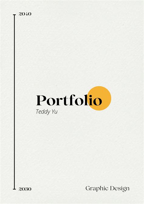 Professional Portfolio Cover Page Design