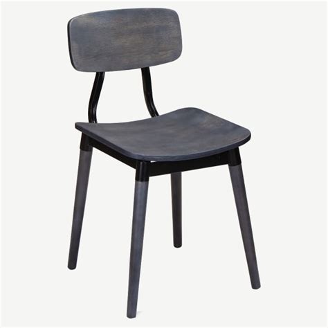 Slate Black Metal Restaurant Chair