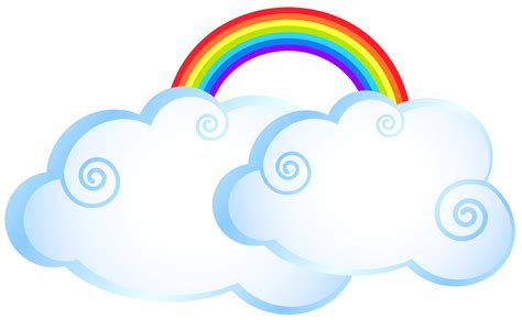 Rainbows With Clouds - ClipArt Best