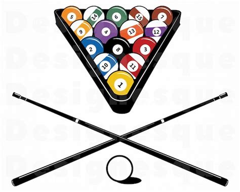 Billiards Svg Snooker Svg Pool Billiards Clipart Billiards | Etsy