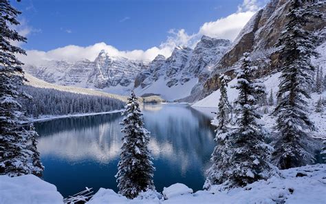 nature, Winter, Snow, Moraine Lake Wallpapers HD / Desktop and Mobile ...