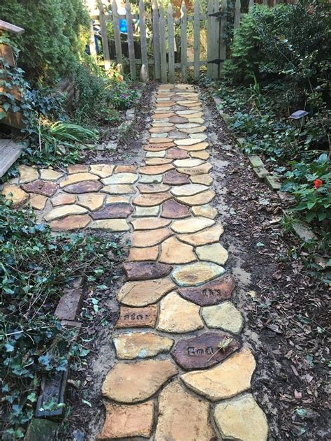 Colored Concrete Pavers Backyard Design | Garden pavers, Backyard ...