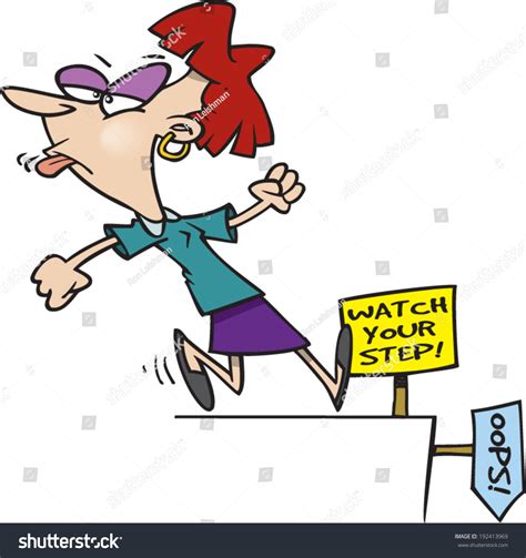 Stubborn Cartoon Woman Ignoring Signs Stock Vector (Royalty Free ...