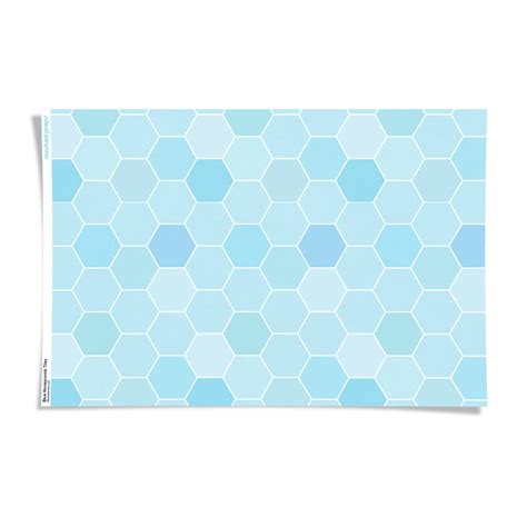 Blue Honeycomb Tiles Backdrop Marked Props