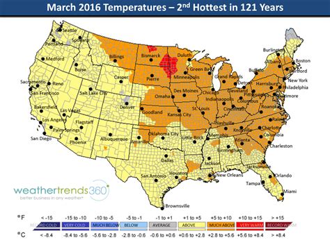 March 2016 Weather Roundup | weathertrends360