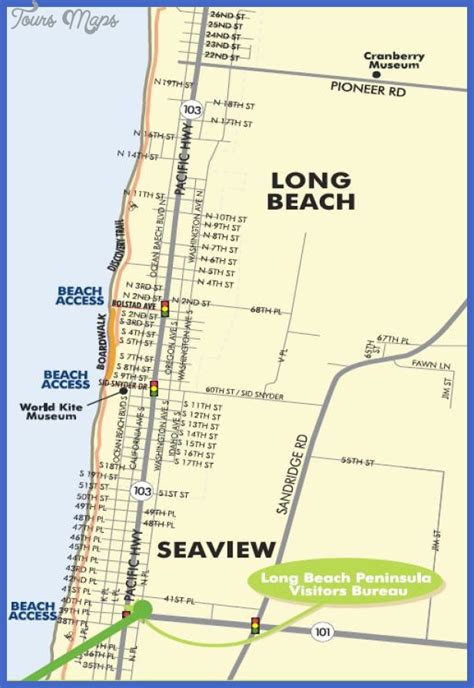 Long Beach Map Tourist Attractions ToursMaps | Beach Map