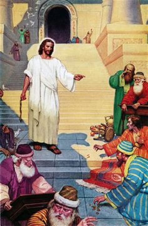 Jesus Clears The Temple Painting at PaintingValley.com | Explore ...