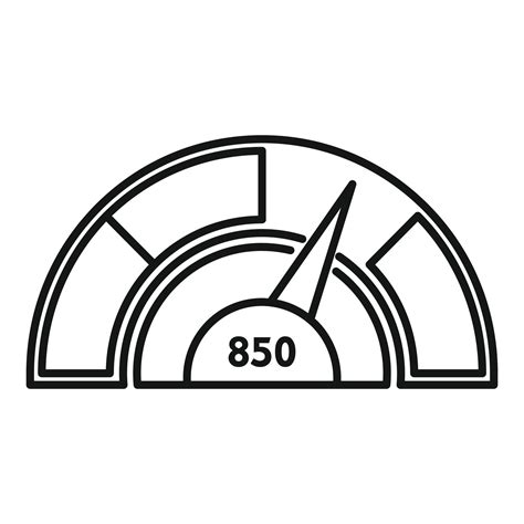 Good meter scale icon, outline style 14495267 Vector Art at Vecteezy