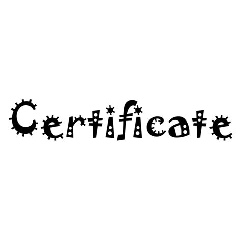 Certificate Word Art 7 Word Art - TheRoyalStore