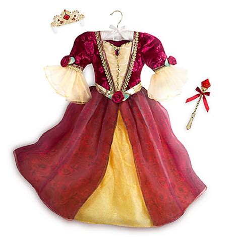 Disney Store Deluxe Belle Dress Costume Princess Fancy Size 5/6 New