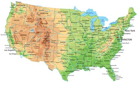 High Detailed United States Of America Road Map, 44% OFF