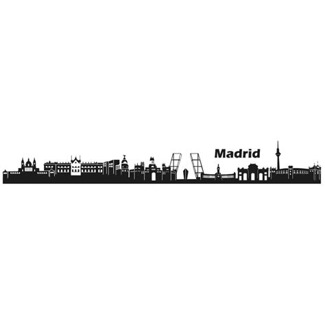 Madrid Skyline Wall sticker | wall-art.com