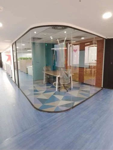 Transparent Curved Glass Partition at best price in New Delhi | ID ...